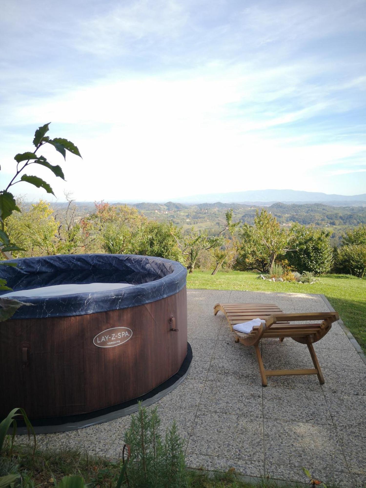 Apartma Hisa Na Ravnah With Hot Tub Pišece Eksteriør billede
